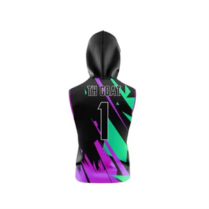 Uniforme de football américain pour femmes adultes, design tendance, 7 7, 100% polyester, durable, séchage rapide, respirant, léger, nom d'équipe personnalisé - Product Image 5