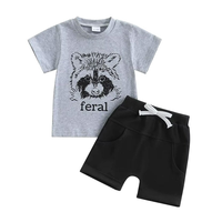 Conjunto de Ropa de Secado Rápido para Niños Pequeños, Personalizable, Ecológico, OEM ODM de Bangladesh, Algodón Transpirable de Alta Calidad para 4 Estaciones, Pantalones Cortos