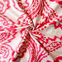 Tissu par cour imprimé Voile tissu doux pour la fabrication de robes artisanat rembourrage indien main bloc fleur 100% pur coton 04