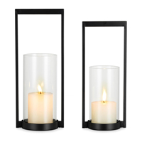 Support votif de pilier de bougie en métal moderne au toucher luxueux pour la décoration de mariage saisonnière de vacances pour Noël par Ambience Lifestyle
