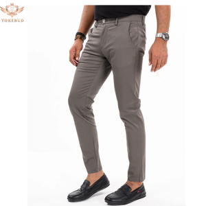 Yokebud กางเกงผ้าชิโนทรงสลิมฟิตสำหรับผู้ชาย, กางเกงลำลองและทางการสวมใส่ทุกวันมีโลโก้ออกแบบได้ตามต้องการขนาดพิเศษ - Product Image 3