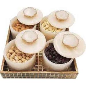 Bonne vente 2025 ensemble de conteneurs en résine acrylique stockage et conteneur de nourriture avec teinte dorée au prix de gros par ArtisanVibe - Product Image 3