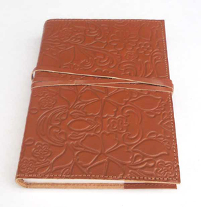 Vente flash Nouveau produit Carnet en cuir avec couverture en papier recyclé brun clair fait à la main pour les étudiants - Product Image 2