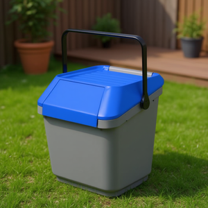 EASYMAX Cubo de Basura Azul (45 Litros) para Mattiussi Ecologia, Práctico y Elegante Contenedor de Reciclaje de 45 Litros - Product Image 3