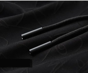 2025 nouveau Logo personnalisé Tech polaire réfléchissant hommes survêtement Original 80% coton 2 pièces garçon veste et pantalon de survêtement survêtement pour la salle de sport - Product Image 5