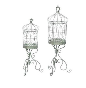 Venta caliente jaula de pájaros de Metal hecha a mano hierro colgante Casa de pájaros jaula decorativa duradera para jardín balcón y decoración del hogar - Product Image 4