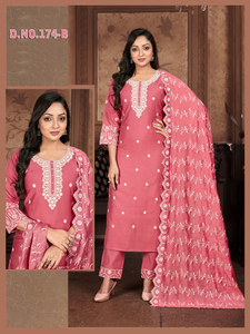 DUPPTTA Travail complexe et broderie en soie romaine Kurta/Kurti pour femmes à séchage rapide pour vêtements de fête traditionnels indiens et pakistanais - Product Image 2