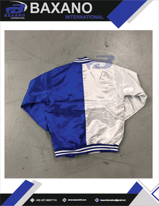 Veste bomber en satin de soie réversible formelle d'hiver personnalisable Phi Beta Sigma, style universitaire avec lettres grecques, fermeture éclair - Product Image 5