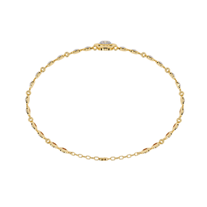 Magnifique bracelet et jonc en or 18 carats avec diamants de laboratoire, bijoux luxueux - Product Image 1