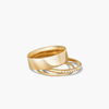 Bague en moissanite Daily Stacker, élégante et polyvalente, à superposer pour toutes les occasions - Product Image 2