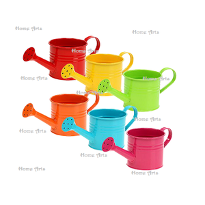 Ensemble de 6 arrosoirs en fer de qualité supérieure, taille personnalisée, multicolores, fabriqués par Home Arts - Product Image 1