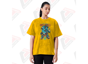 เสื้อยืดผ้ายีนส์ผ้ายีนส์ผ้าลูกฟูกสำหรับผู้หญิงทันสมัยทันสมัยทันสมัยผ้าลินินเป็นมิตรต่อสิ่งแวดล้อมผ้าปะติดลูกปัด - Product Image 5