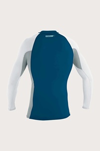 Camiseta de Manga Corta Transpirable Premium Skins Ultra Azul/Gris/Blanco con Protección Solar UPF50+, Características Antibacterianas y de Secado Rápido - Product Image 2