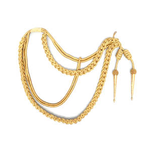 Aiguillettes confortables de couleur rouge personnalisée Accessoires de décoration d'uniforme pour uniformes de cérémonie - Product Image 6