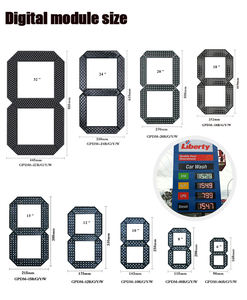 JINBOSHI impermeable digital LED pantalla señalización al aire libre gasolinera señal luminosa con función SDK OEM proveedor - Product Image 2