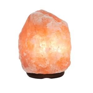 Lampe au sel de l'Himalaya de meilleure qualité avec base en bois de forme naturelle et emballage rétractable Artisanat naturel de Sian Enterprises - Product Image 1