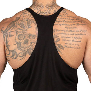 Camiseta sin mangas musculosa personalizada para hombre, camiseta de gimnasio, chaleco deportivo para entrenamiento, ropa deportiva de secado rápido, mezcla de LICRA/poliéster - Product Image 6