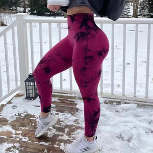 Nuevas llegadas al por mayor mallas de cintura alta para mujer con logotipo personalizado mallas de yoga con glúteos fruncidos - Product Image 5