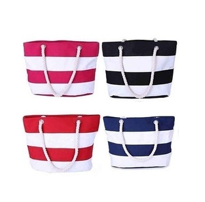 Toile de coton faite à la main en lin écologique promotionnel avec logo imprimé personnalisé fourre-tout pour femmes sacs à provisions sac de plage personnalisé - Product Image 1