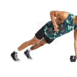 Débardeur de sublimation léger pour homme, tissu respirant, vêtements de sport de fitness, prix de gros, débardeur de sublimation - Product Image 5