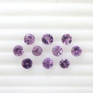 Piedras preciosas sueltas de corte redondo de amatista púrpura Natural para joyería piedra de corte de amatista certificada calibrada cuentas redondas de 5mm a granel - Product Image 5