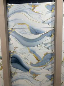 กระเบื้องพอร์ซเลนขัดเงาขนาด600x1200มม. ทันสมัยเนื้อแข็งเคลือบด้วยไม้เนื้ออ่อนเหมือนห้องนอนของวิลล่าบ้านห้องนั่งเล่น - Product Image 4