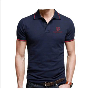 Polo à manches courtes personnalisable pour homme T-shirt à revers de couleurs unies avec couleur contrastée pour vêtements de golf - Product Image 2