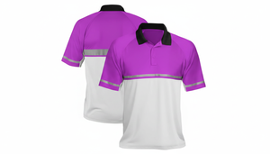 Wholesale OEM Custom High Visibility Fluorescent Reflective Safety Shirt Polyester Unisex Workwear Pocket Construction Use - Product Image 4