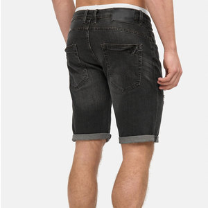 Hot Selling High Street Fashion <b>Distressed</b> Shorts Elastic Waist Custom Logo 100% Cotton Solid Pattern <b>Top</b> Manufacturer - Product Image 5