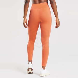 Mallas de estilo informal de cintura media transpirables hechas a medida para mujer de alta calidad, técnicas sin costuras al por mayor - Product Image 2