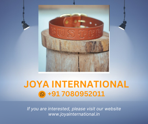 <b>Personalised</b> <b>Dog</b> <b>Collar</b> 38mm Wide - Tan - Product Image 2