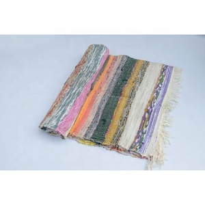 Nouvel arrivage de grand tapis Chindi multicolore tapis en coton lavable fait à la main pour la décoration intérieure salon décoration de sol tapis de chiffon - Product Image 5