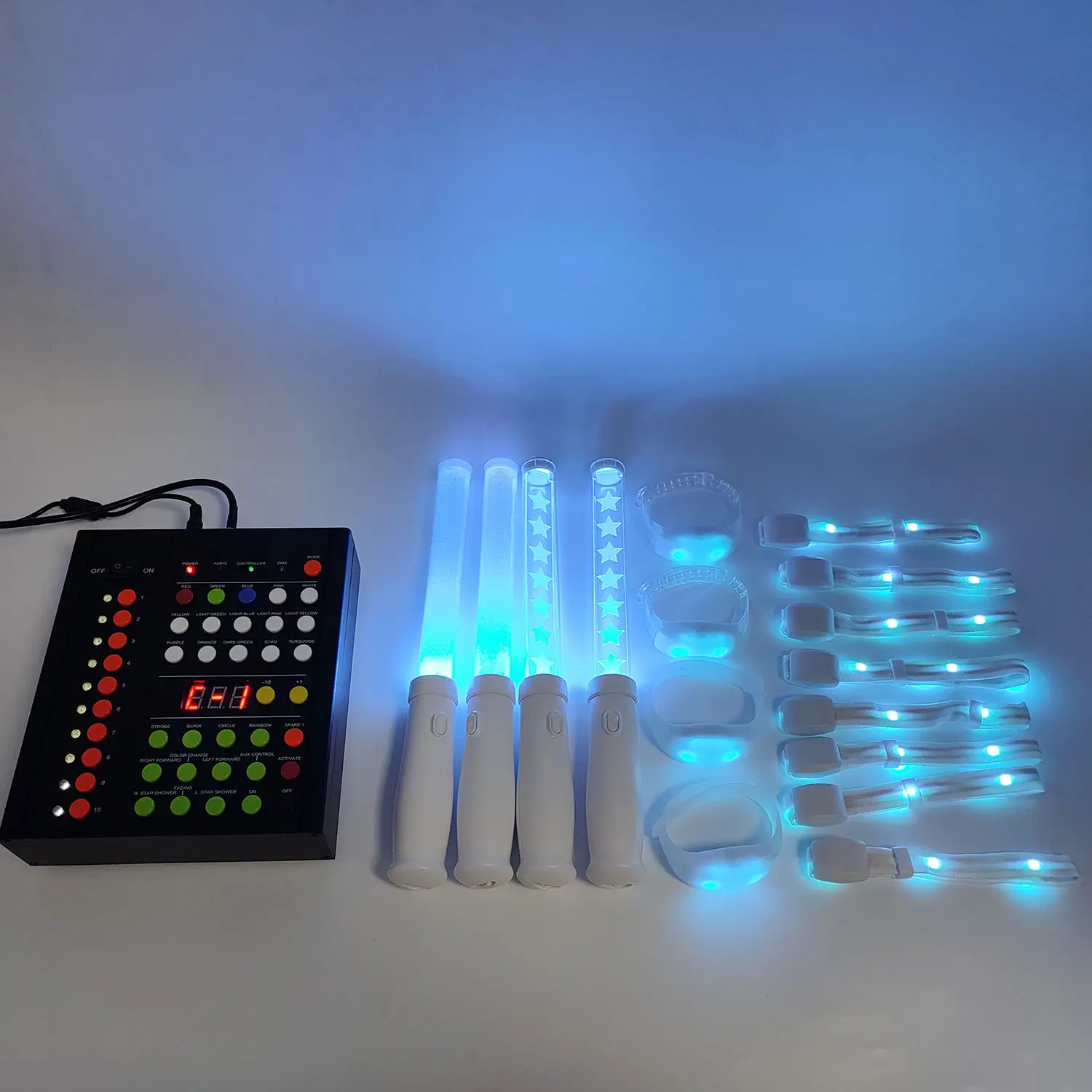LINLI Festival musicale personalizzato DMX LED Light Glow Stick bomboniera bastone lampeggiante telecomando Light Up LED Stick