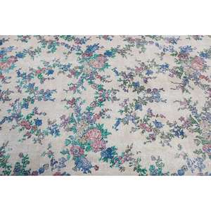 Alfombra Vintage de 5.7x8.4 pies, Alfombra Turca Grande, Alfombra con Estampado Animal Azul y Rojo - Product Image 5