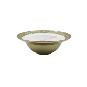 Bol à fleurs en métal blanc en laiton moderne du milieu du siècle ustensiles de cuisine et vaisselle écologiques personnalisables vaisselle décorative - Product Image 3