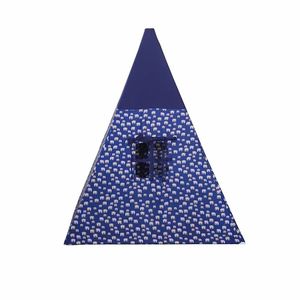 Tente de jeu pour enfants en tissu, 186 cm, bleu imprimé, cadeau d'anniversaire - Product Image 5