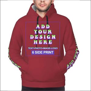 Sweat à capuche personnalisé de haute qualité avec logo brodé pour homme, en tissu tricoté uni, avec cordon de serrage, respirant, pour l'automne - Product Image 2