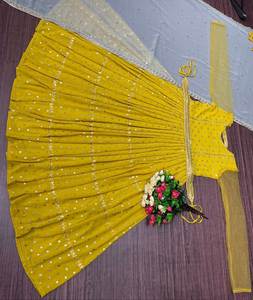 ชุดยาวผ้าจอร์เจียแบบหนามาใหม่ชุดปาร์ตี้สไตล์อินเดียสำหรับผู้ใหญ่ชุดซารี salwar หมายเลขรุ่นแฟนซีโอกาสพิเศษ - Product Image 5