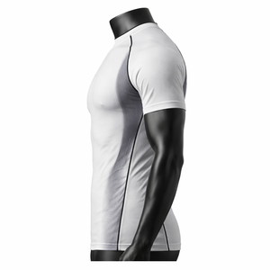 Camiseta de Compresión para Hombre de Primera Calidad, Manga Corta, Ropa Deportiva, Transpirable, Elástica, para Gimnasio, Suministro al por Mayor, Precio de Fábrica - Product Image 4