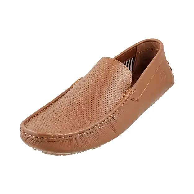 Leather Casual Penny Loafers Comfort Slip On Fashion Boat Shoes Classic Flats