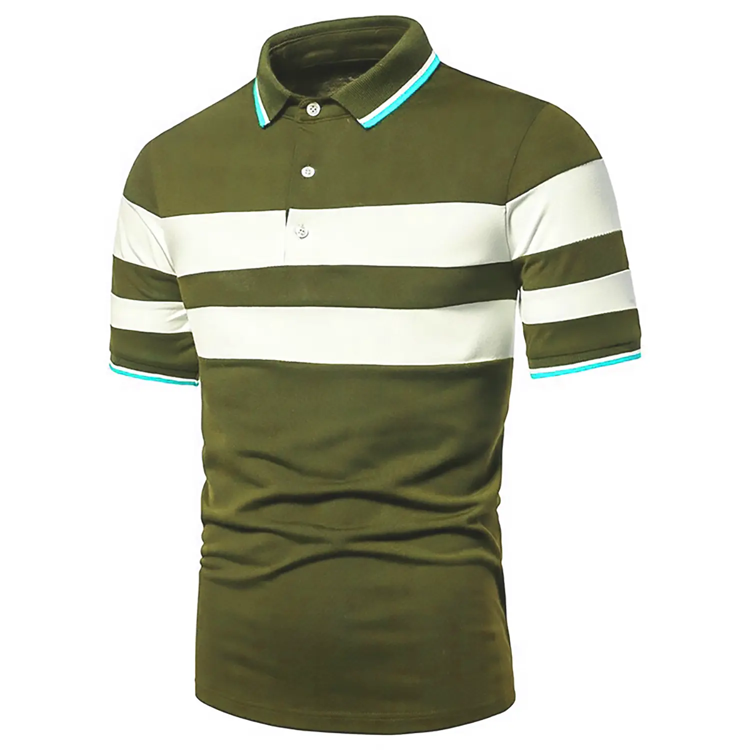 Polos 100% Poliester Pria Polo Shirt Golf dengan Bordir Dicetak Logo Pria Polo Shirt 2022