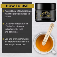 Résine de Shilajit Pur de l'Himalaya Marque Blanche avec 82%+ d'Acide Fulvique et Oligo-éléments – Complément Alimentaire Premium 30g