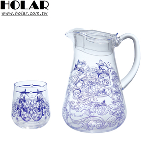[Holar] Taiwan Made 1900 ml 65 onces Carafe à eau transparente en plastique acrylique étanche avec couvercle - Product Image 1