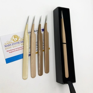 Juego de Pinzas para Extensión de Pestañas Individuales Pro Rectas de Acero Inoxidable Sostenible con Empaque de Caja Extraíble - Product Image 2