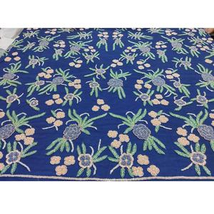 Premium Quality Handcrafted <b>Beaded</b> Lace <b>Fabric</b> for Couture Dresses and Wedding Decorations Available for Export Price from India - Product Image 4