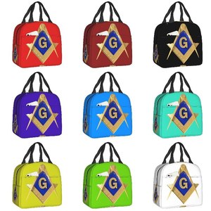 มาสเตอร์เมสันบลูลอดจ์ถุงอาหารกลางวันฉนวนกันความร้อนหลายสีถุงเครื่องราชกกุธภัณฑ์ Masonic - Product Image 4