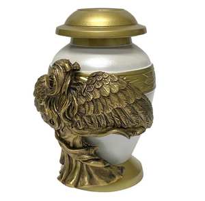 Urna Conmemorativa de Alas de Ángel, Urna Pequeña para Cenizas, Ángel para Guardar Algunas Cenizas, Urnas de Aluminio para Humanos - Product Image 6