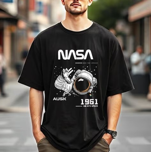 เสื้อยืดผู้ชายสั่งทำพิเศษ คุณภาพสูง ผ้าฝ้าย 100% ทรงโอเวอร์ไซส์ สไตล์สตรีทแวร์ ฮิปฮอป พิมพ์ลายโลโก้ ไซส์พลัส เสื้อยืดลำลอง - Product Image 3