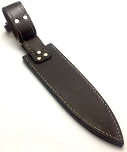 ปลอกมีดหนังแท้ทำมือแบบมีเท็กซ์เจอร์สั่งทำขายส่งจากโรงงาน (OEM) |   ใช้สำหรับการล่าสัตว์และตั้งแคมป์กลางแจ้ง รับประกัน 1 ปี - Product Image 3