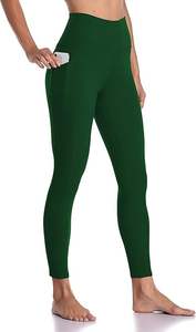 Service OEM – Leggings décontractés pour femmes, taille mi-haute, 100 % coton respirant, longueur genou, idéal pour la gym – Meilleur prix pour la vente en ligne - Product Image 5